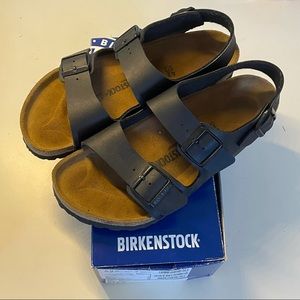 Birkenstock Mens Milano Sandals in Black